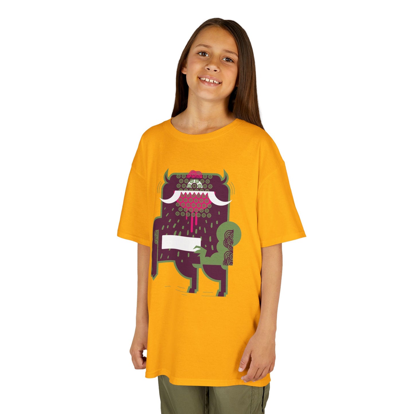 Cool Monster Kids Heavy Cotton™ Tee - Fun Graphic Shirt for Playtime and Parties