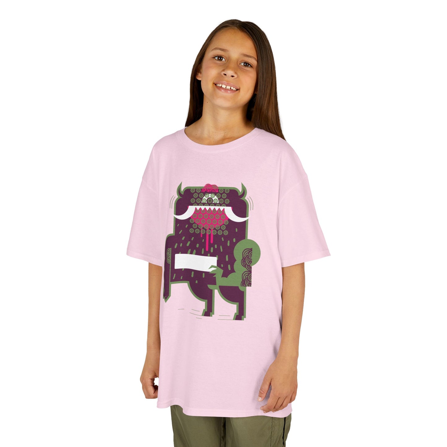 Cool Monster Kids Heavy Cotton™ Tee - Fun Graphic Shirt for Playtime and Parties