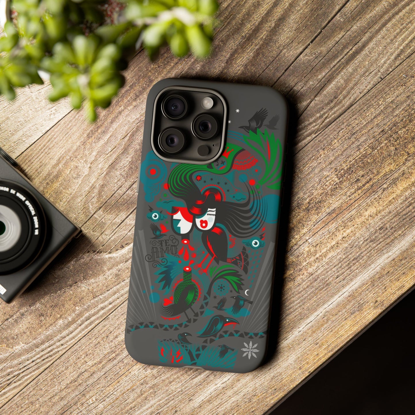 Te Amo BlackBirds - Rugged Phone Case