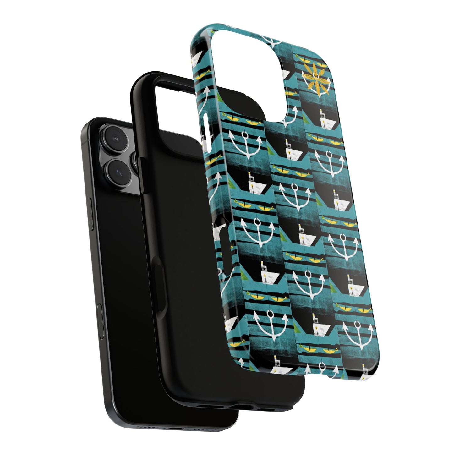 Nautical Tough Case - Waterproof Phone Cover with Marine Design