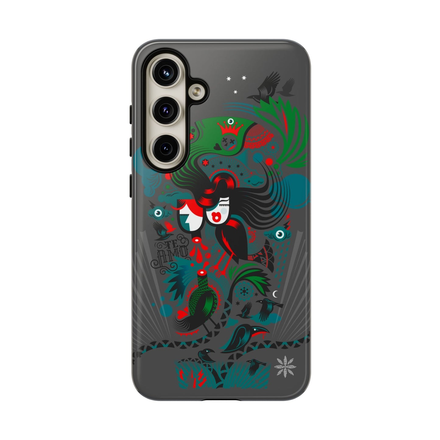 Te Amo Black Birds - Rugged Phone Case