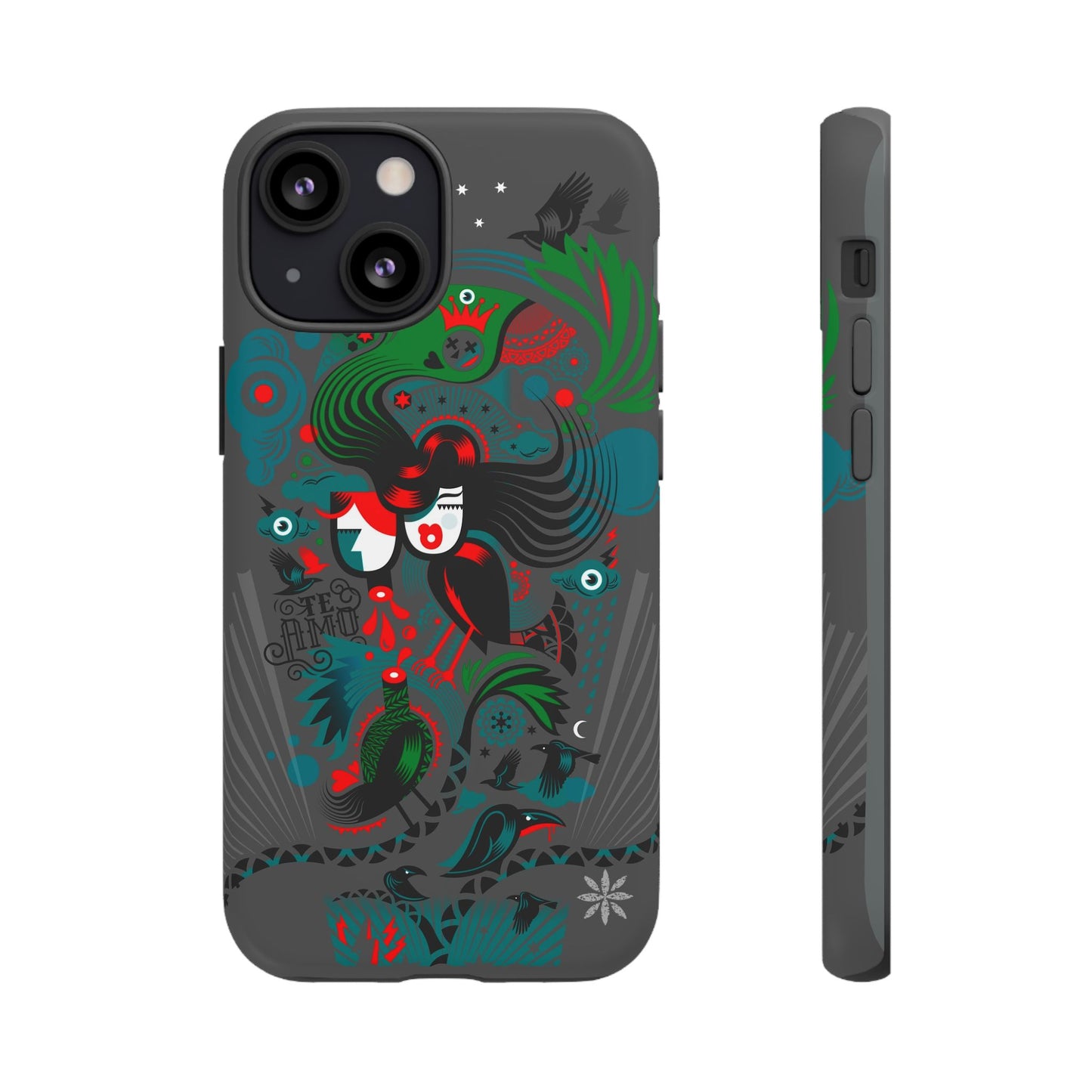 Te Amo BlackBirds - Rugged Phone Case