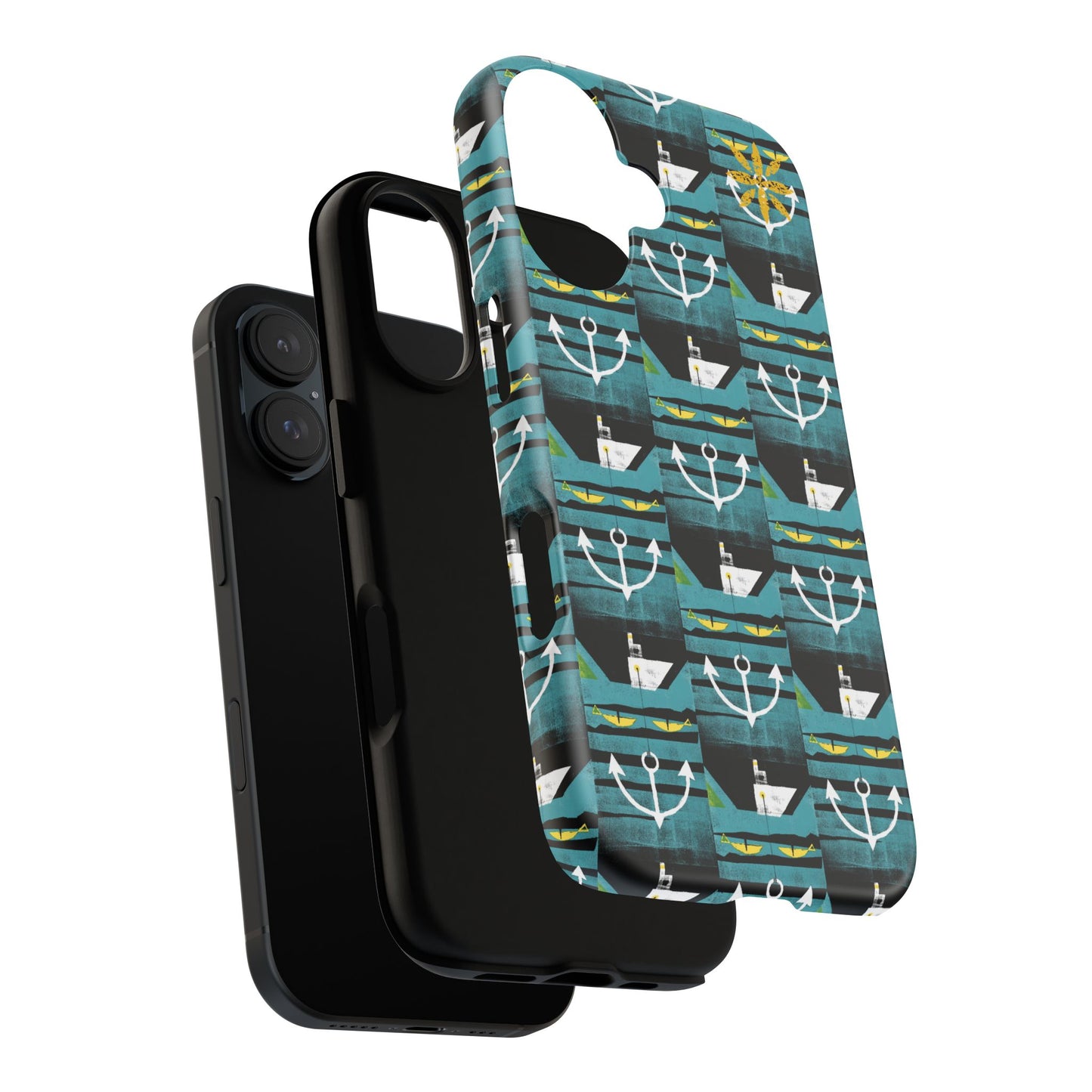 Nautical Tough Case - Waterproof Phone Cover with Marine Design