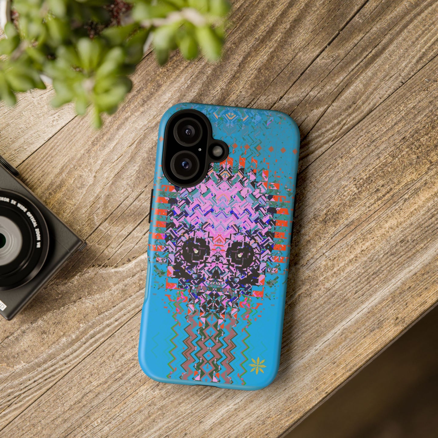 Pixel Skull - Rugged Phone Case