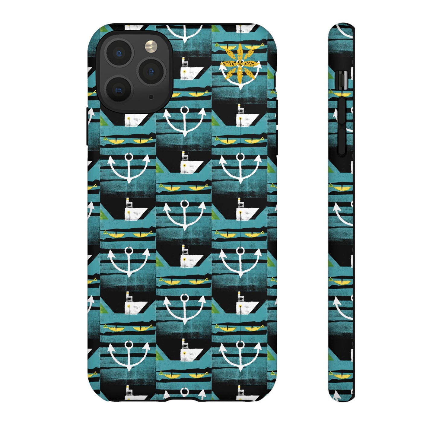 Nautical Tough Case - Waterproof Phone Cover with Marine Design