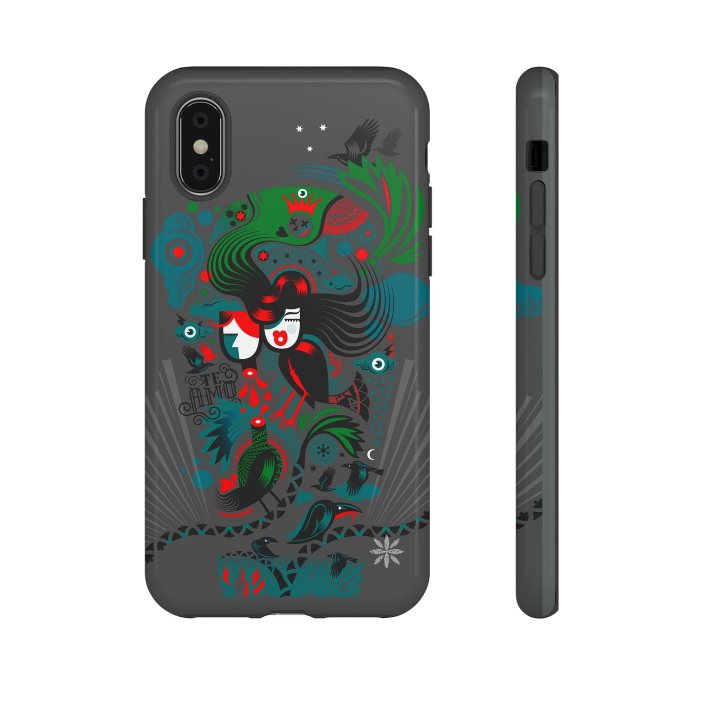 Te Amo BlackBirds - Rugged Phone Case