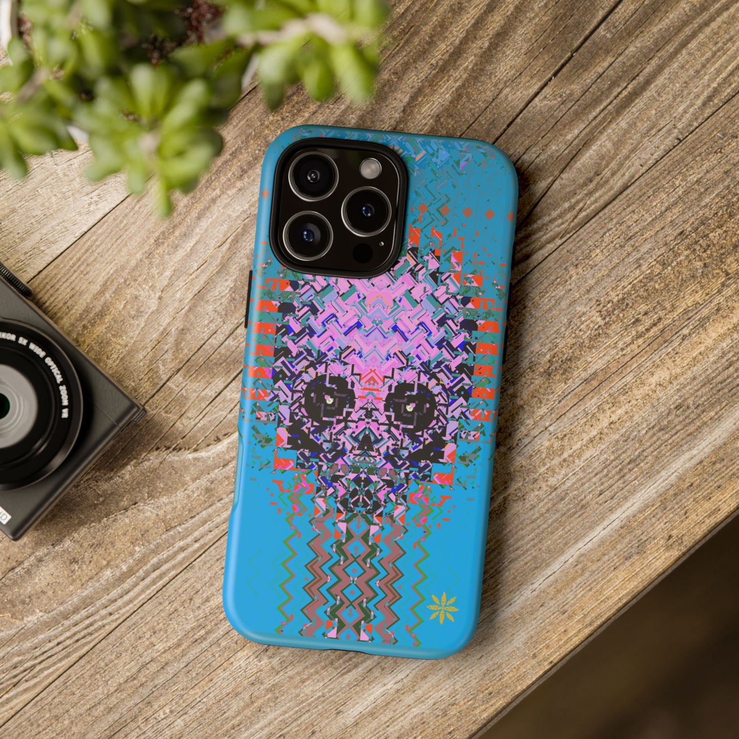 Pixel Skull - Rugged Phone Case