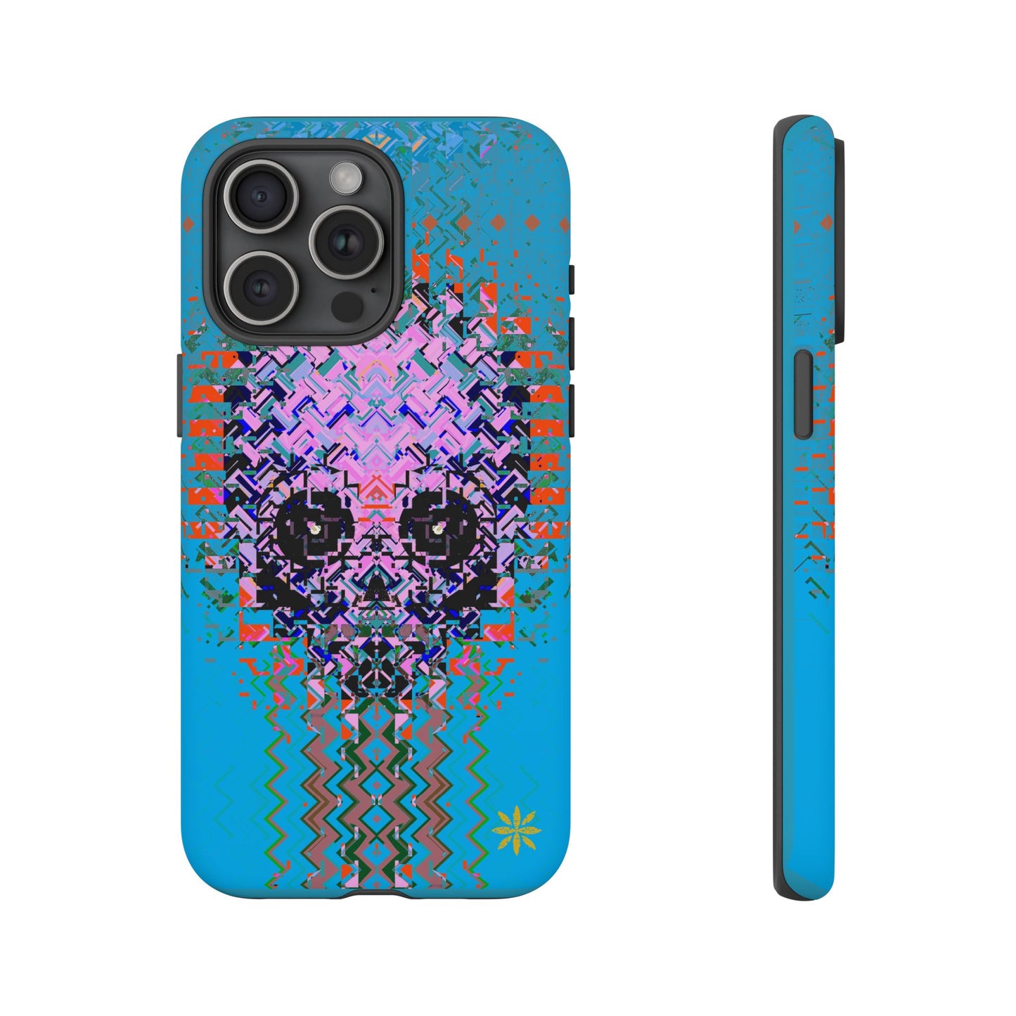 Pixel Skull - Rugged Phone Case