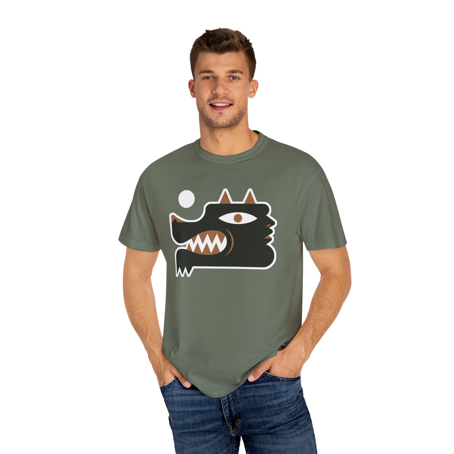 Bold Graphic Wolf Man Unisex T-Shirt