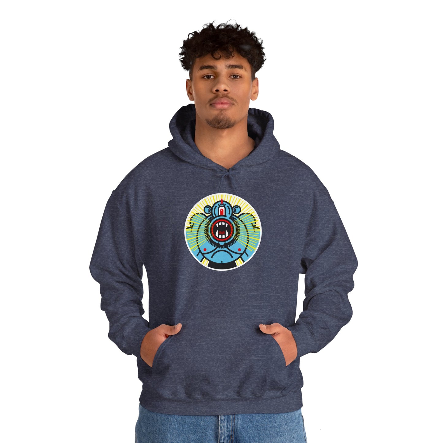 Ciclope Unisex Hoodie – Heavy Blend™ Fleece Sweatshirt with Bold Cyclops Design