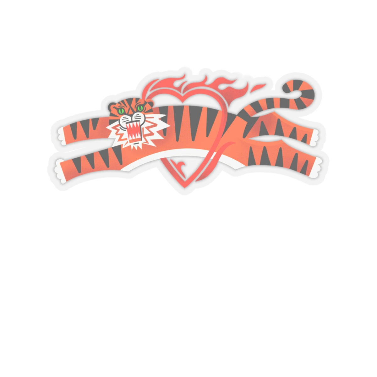 Fierce Tiger Kiss-Cut Stickers | Bold Jungle Décor for Enthusiasts