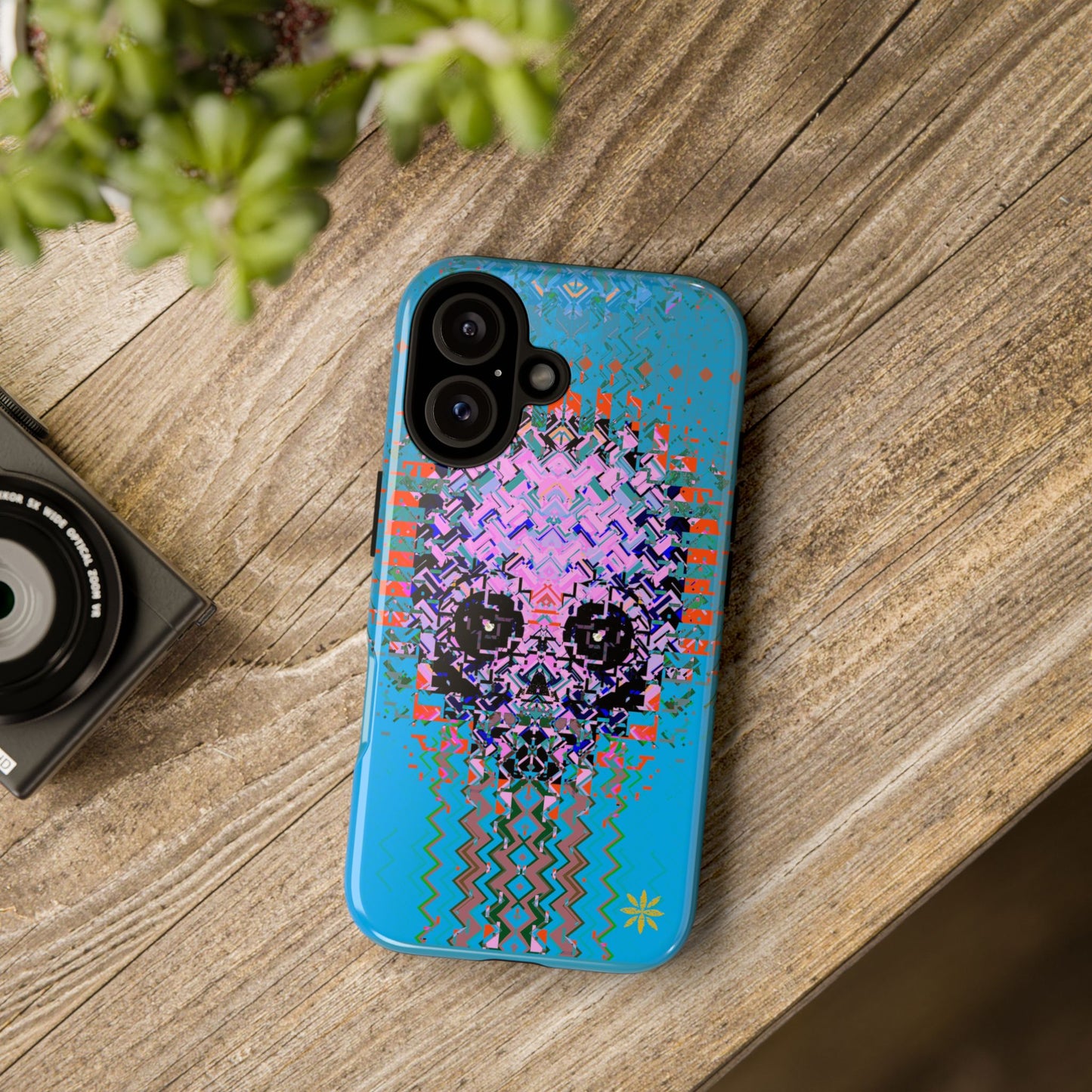 Pixel Skull - Rugged Phone Case