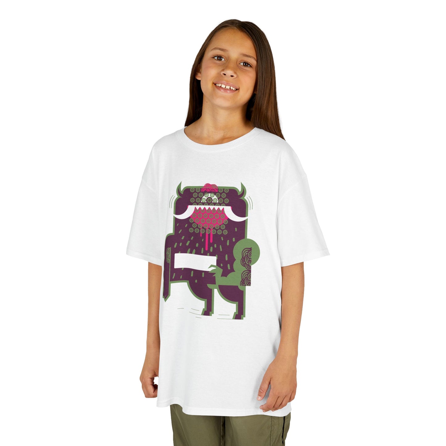 Cool Monster Kids Heavy Cotton™ Tee - Fun Graphic Shirt for Playtime and Parties