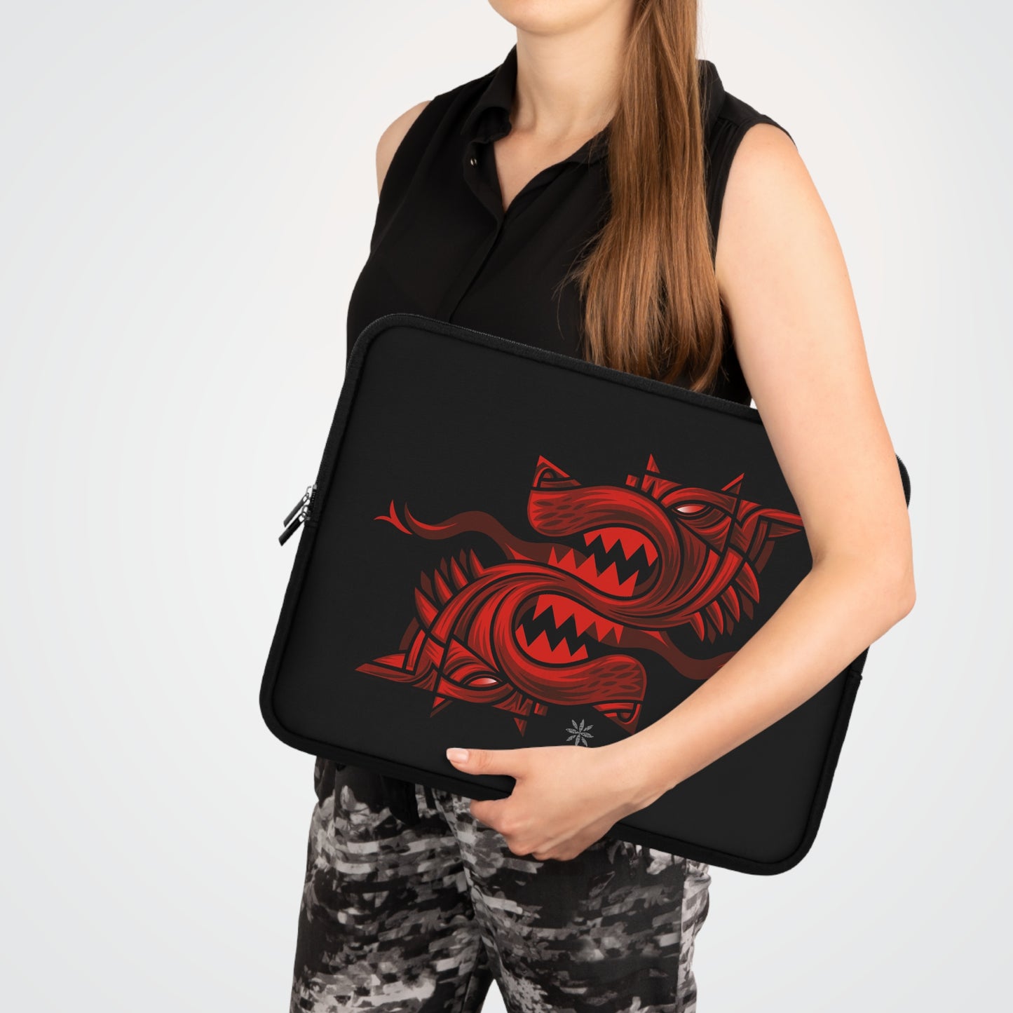 Wolf Fierce Dragon Laptop Sleeve - Stylish Protection for Tech Enthusiasts