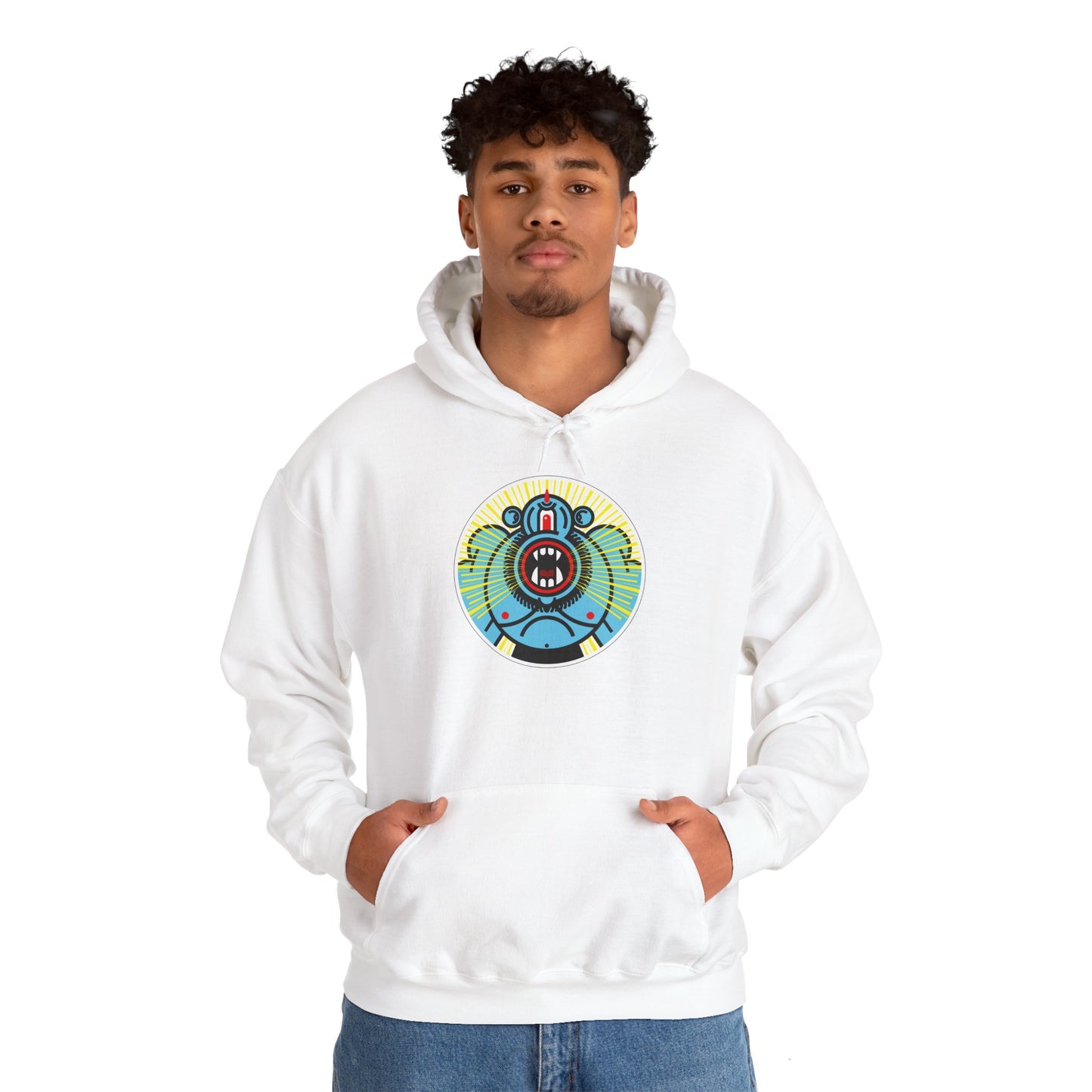 Ciclope Unisex Hoodie – Heavy Blend™ Fleece Sweatshirt with Bold Cyclops Design