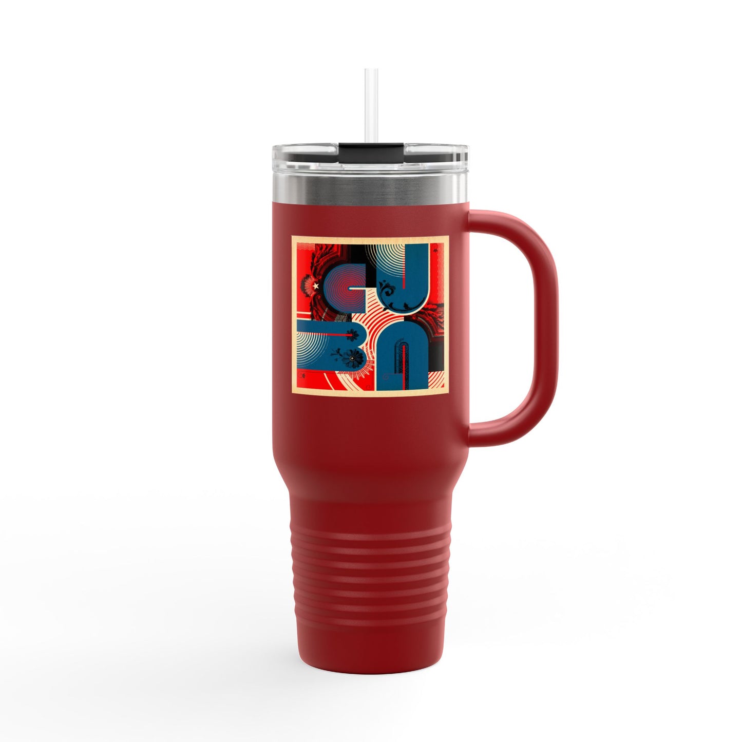 Eclectic CUBA Vibrant Insulated Travel Mug