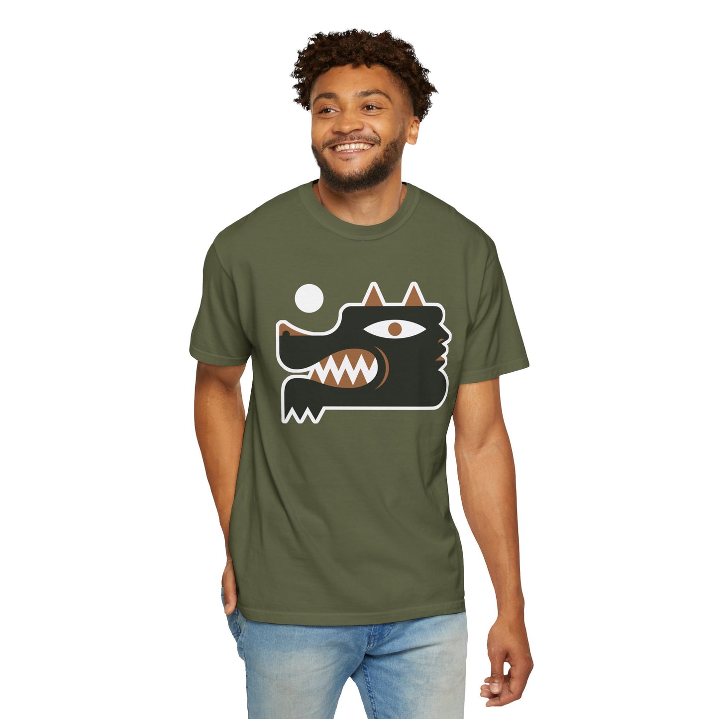 Bold Graphic Wolf Man Unisex T-Shirt