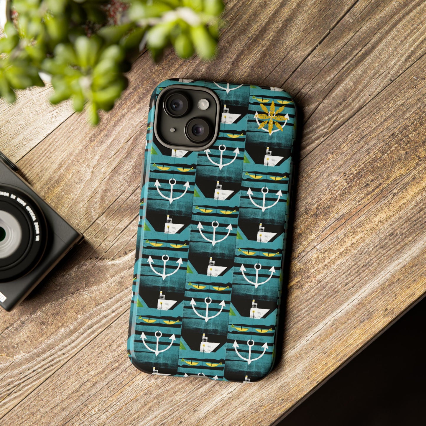 Nautical Tough Case - Waterproof Phone Cover with Marine Design