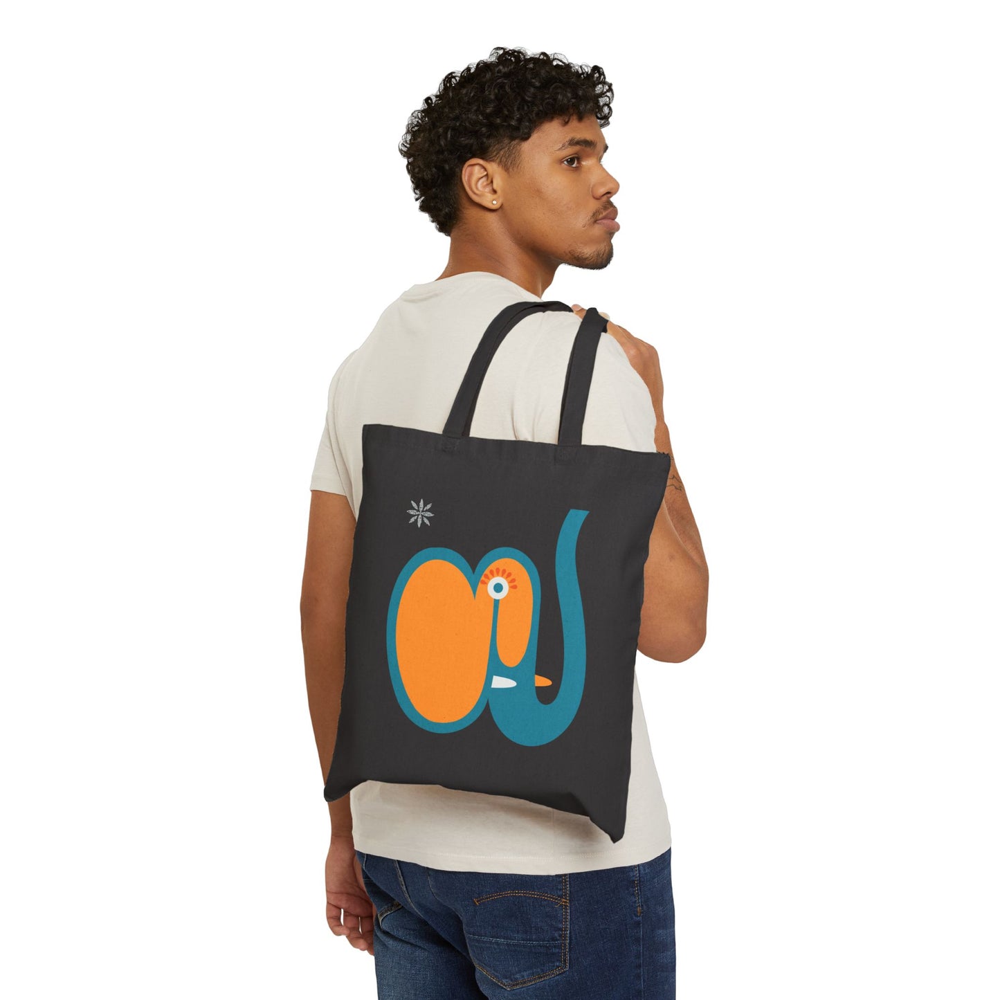 Elefant Eco-Friendly Cotton Canvas Tote Bag with Unique Elephant Design