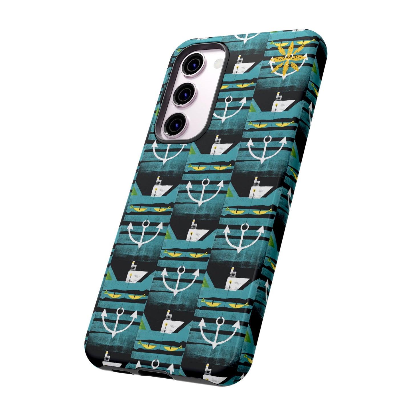 Nautical Tough Case - Waterproof Phone Cover with Marine Design