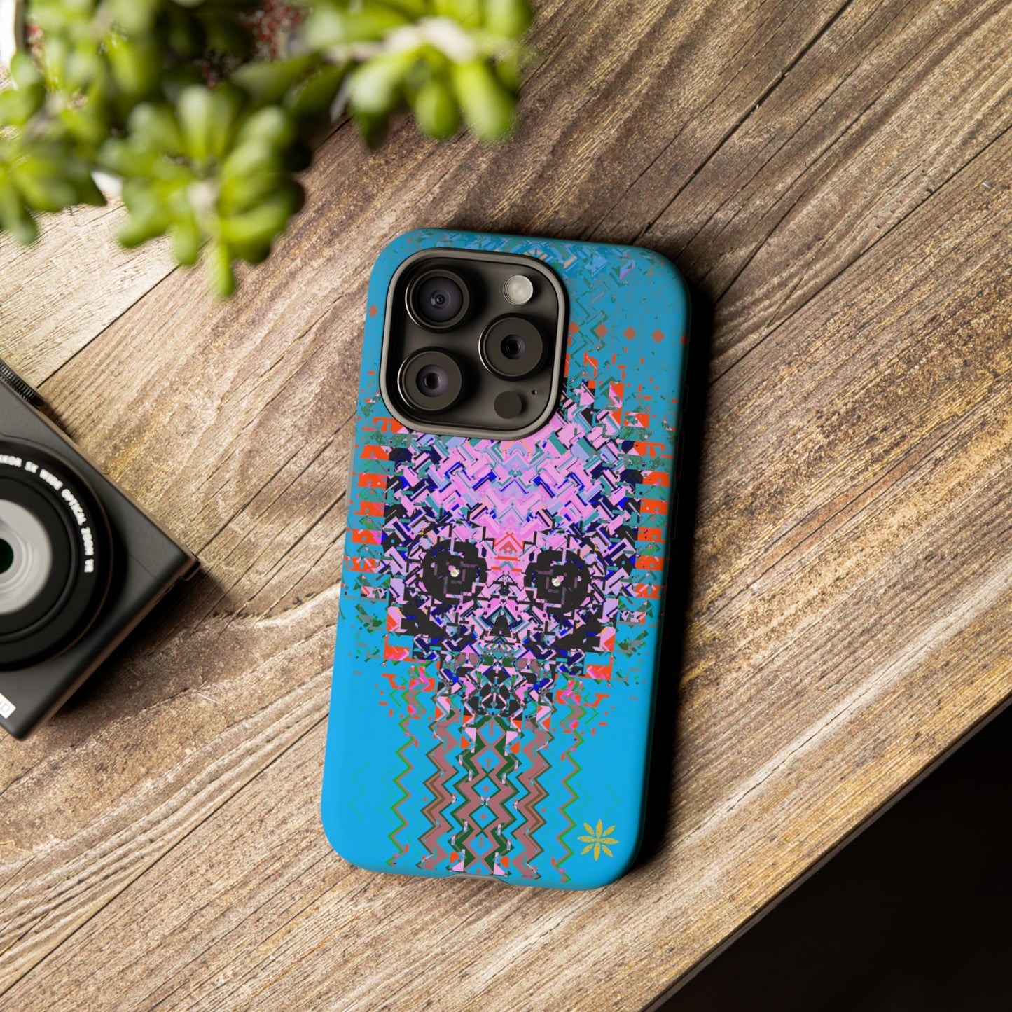 Pixel Skull - Rugged Phone Case