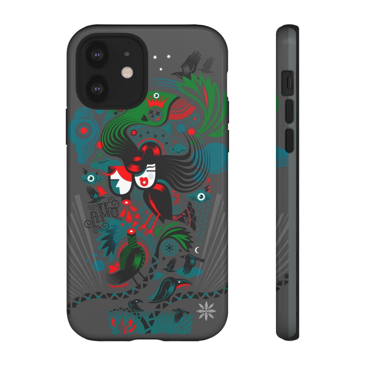 Te Amo BlackBirds - Rugged Phone Case