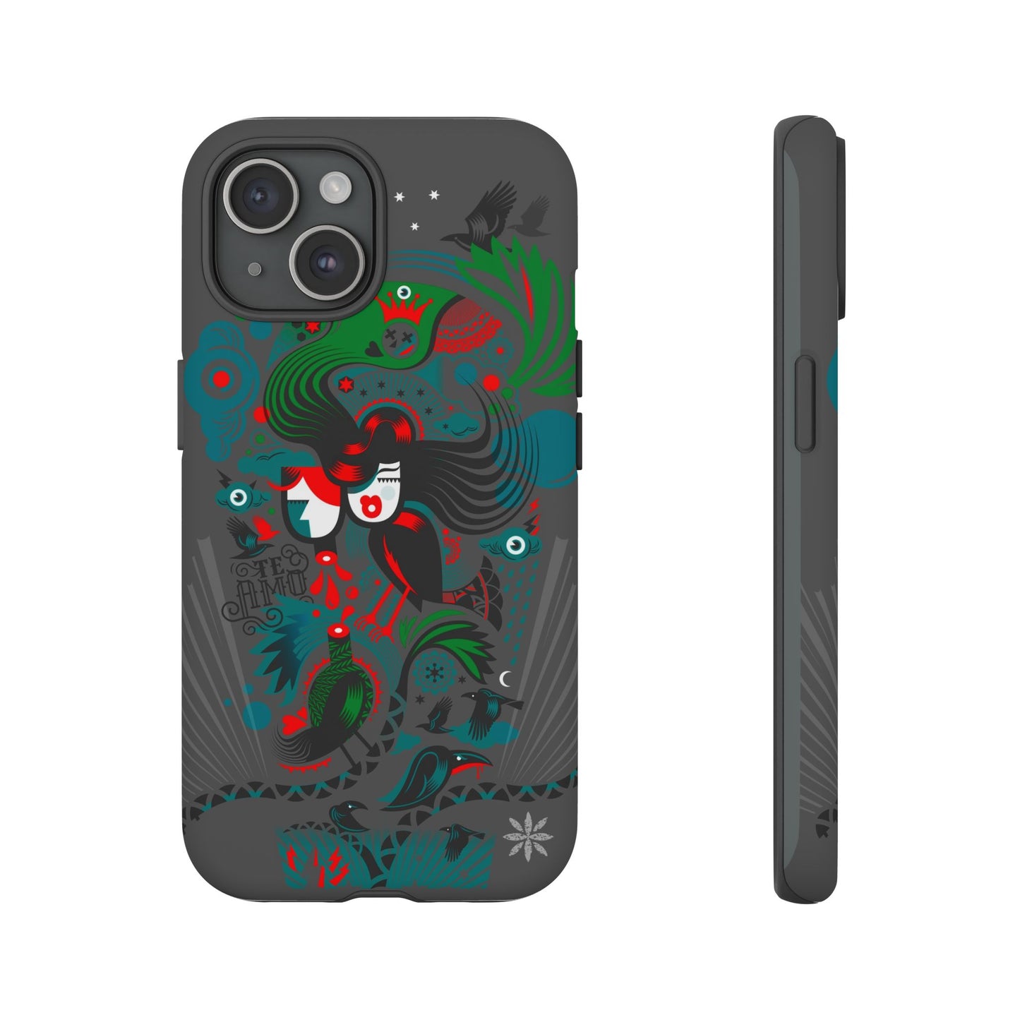 Te Amo BlackBirds - Rugged Phone Case