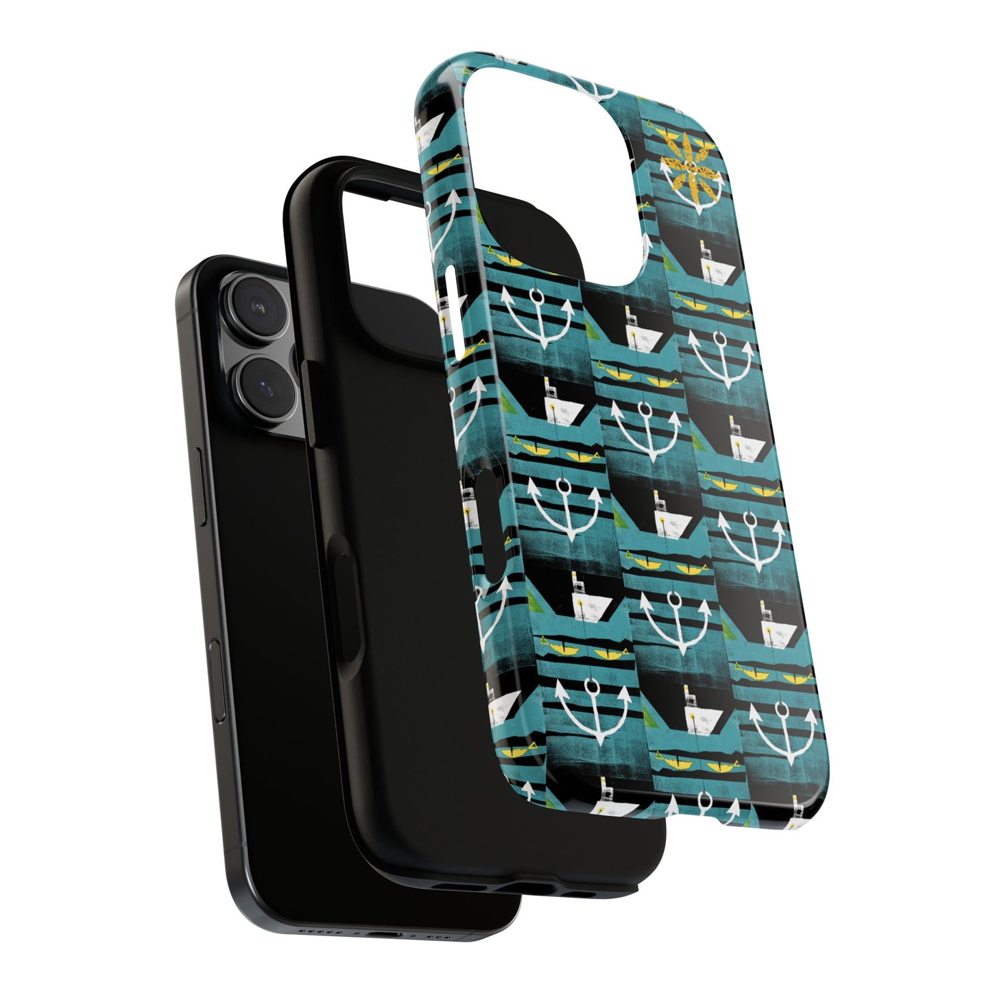 Nautical Tough Case - Waterproof Phone Cover with Marine Design