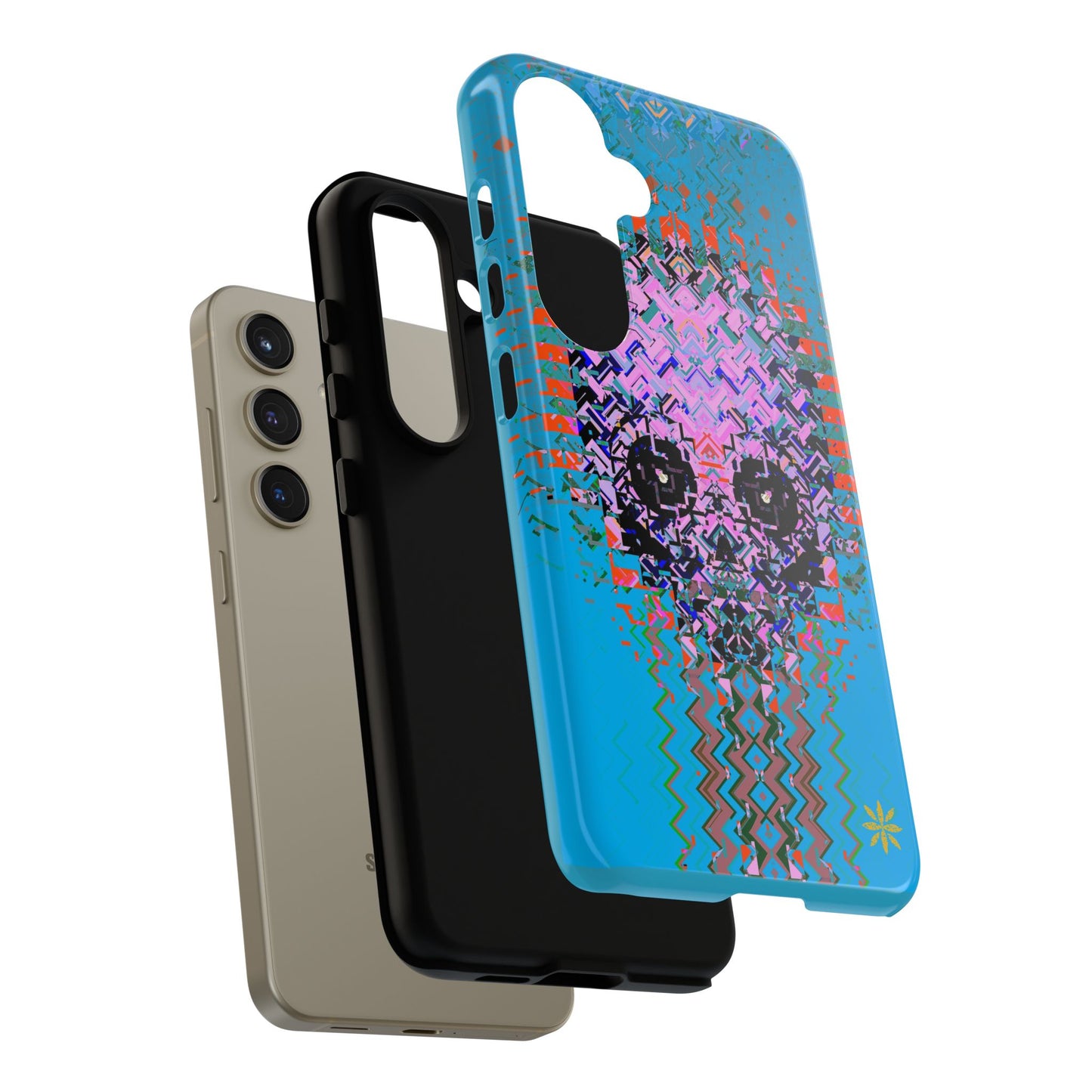 Pixel Skull - Rugged Phone Case