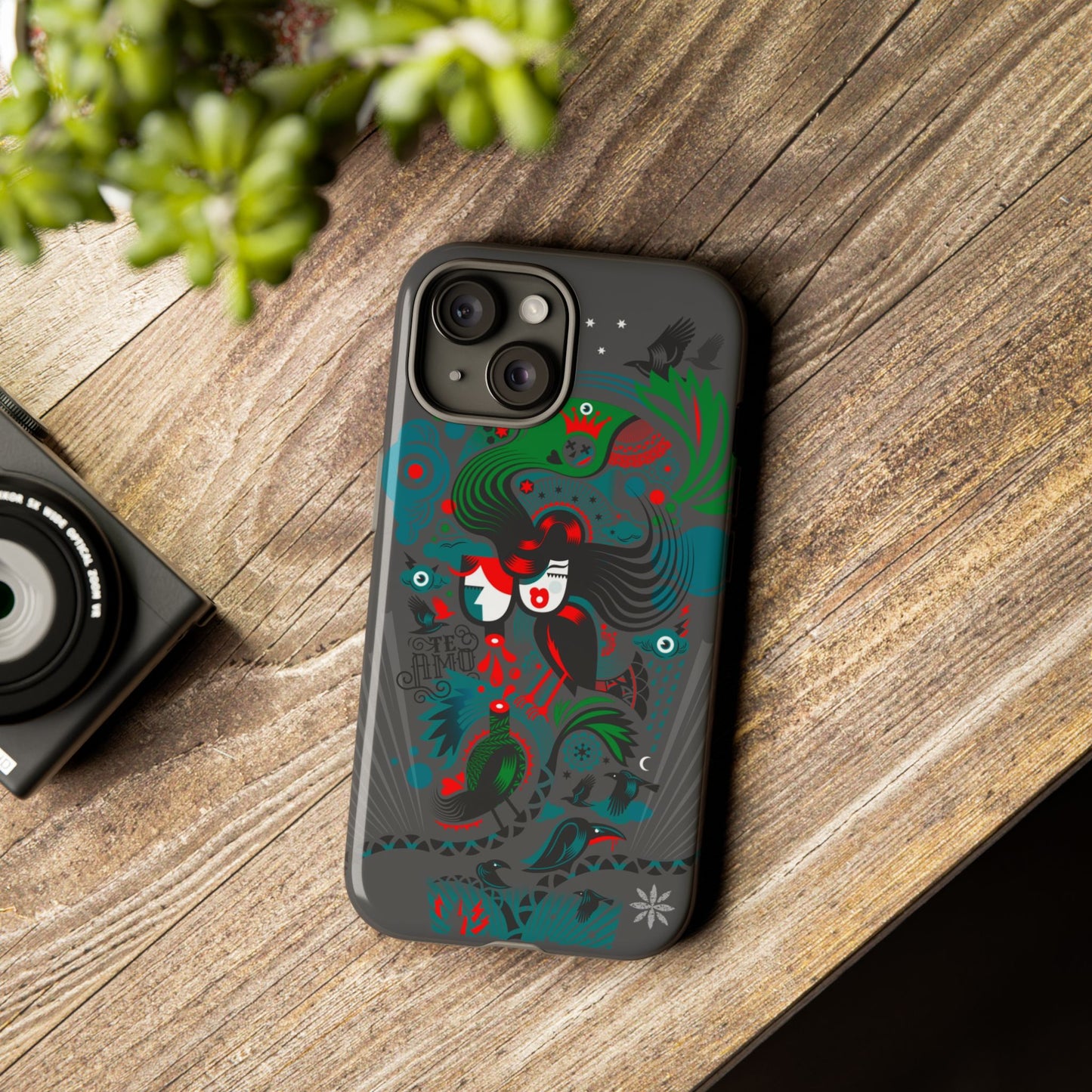 Te Amo BlackBirds - Rugged Phone Case