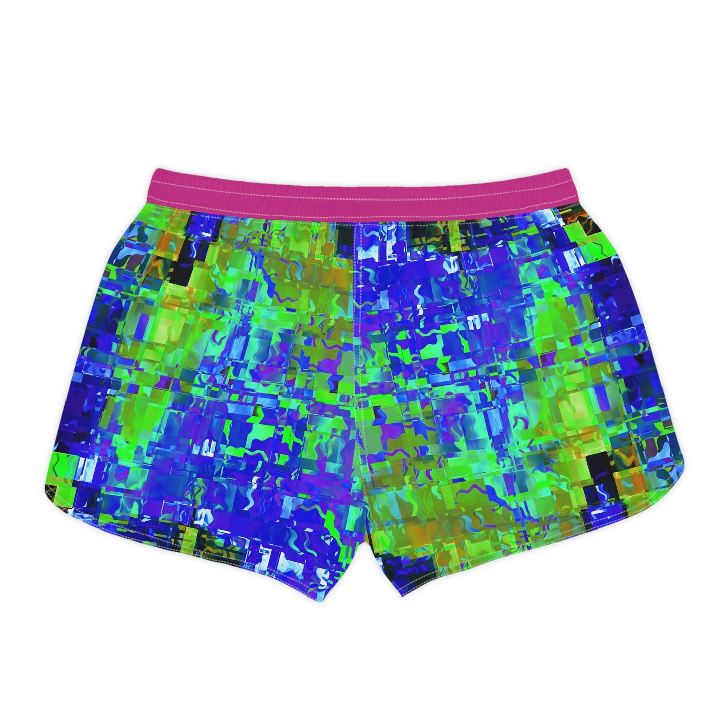 Vibrant Abstract Women’s Casual Shorts - Colorful Summer Wear