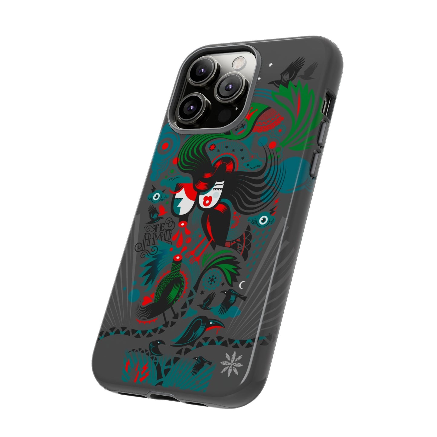 Te Amo BlackBirds - Rugged Phone Case