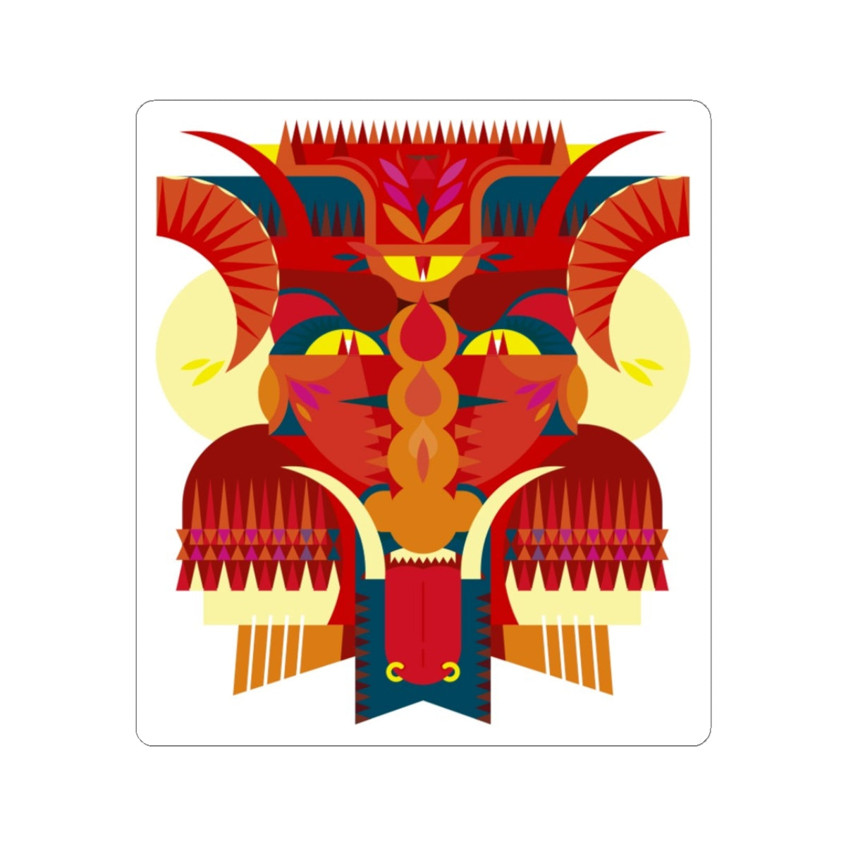 Demon Sticker – Dark Aesthetic Vinyl Decal