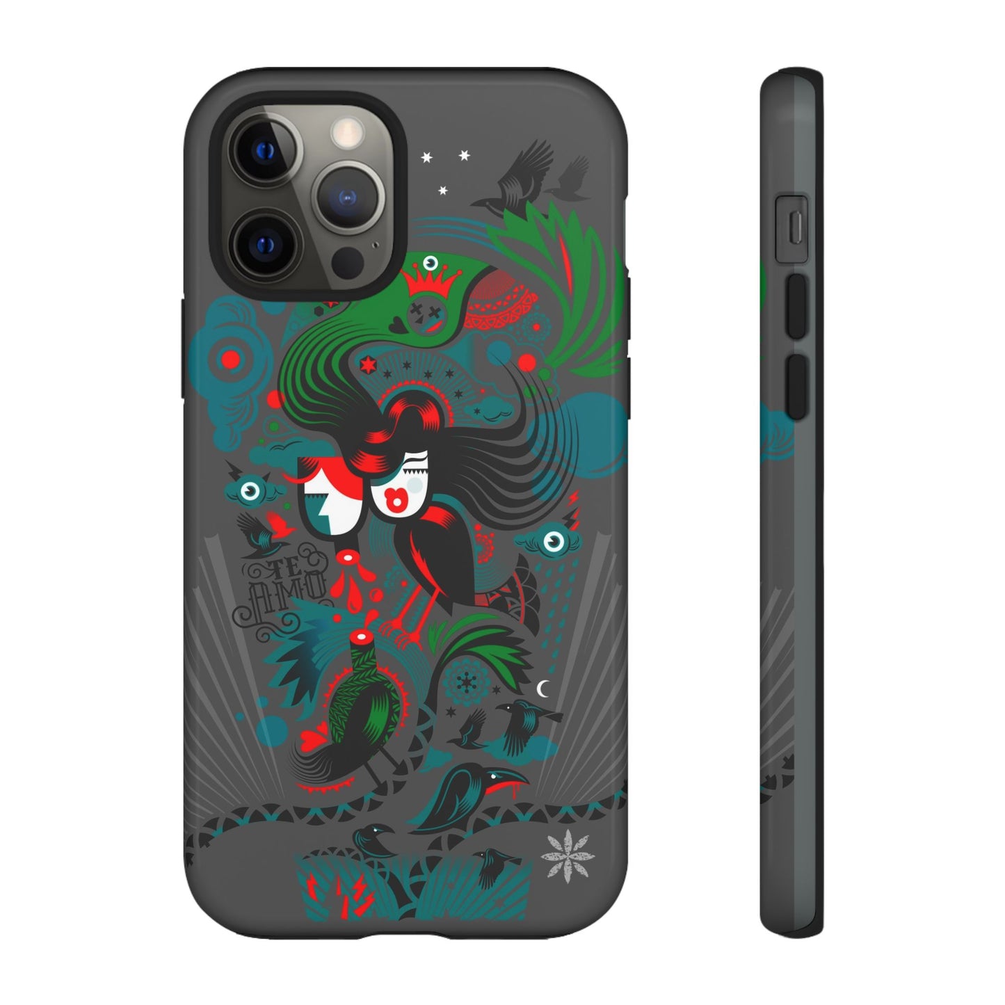 Te Amo BlackBirds - Rugged Phone Case