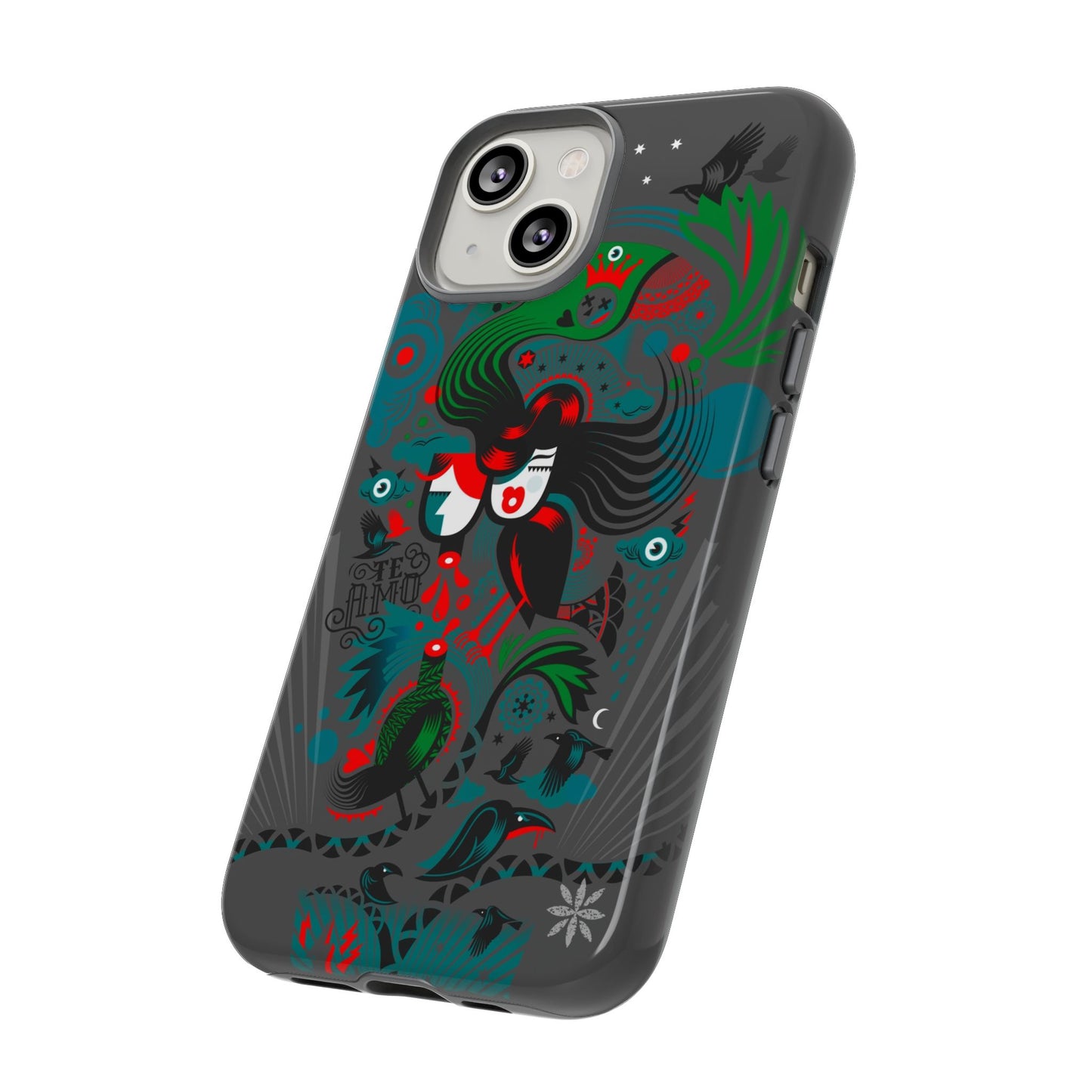 Te Amo BlackBirds - Rugged Phone Case