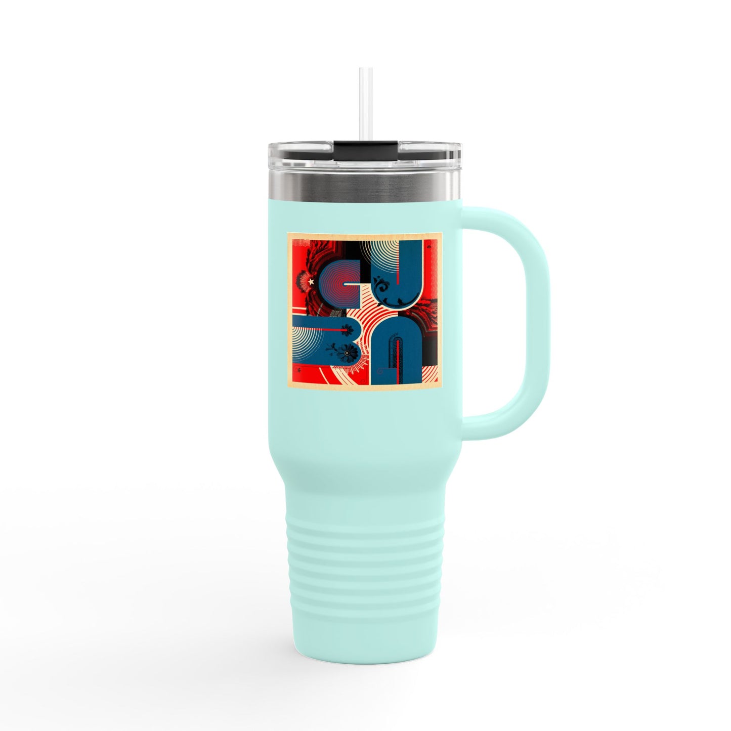 Eclectic CUBA Vibrant Insulated Travel Mug