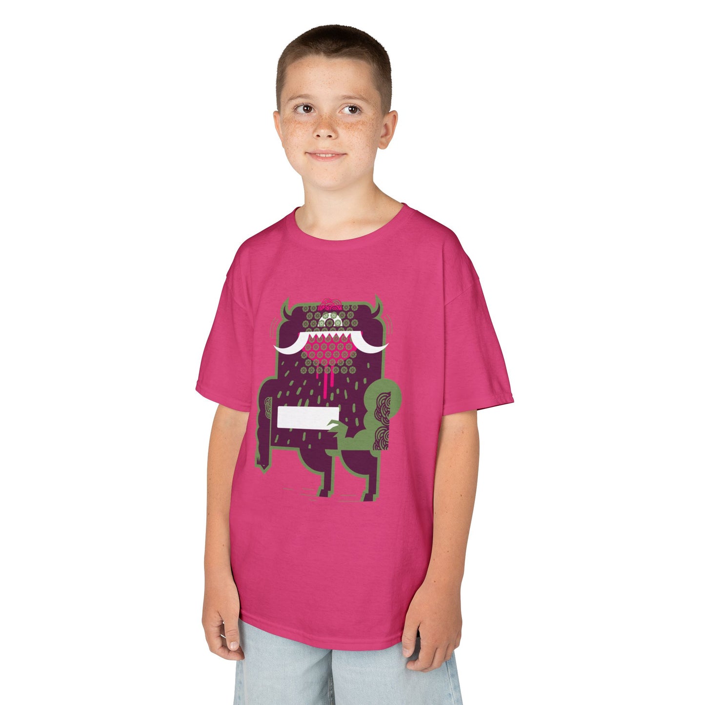 Cool Monster Kids Heavy Cotton™ Tee - Fun Graphic Shirt for Playtime and Parties