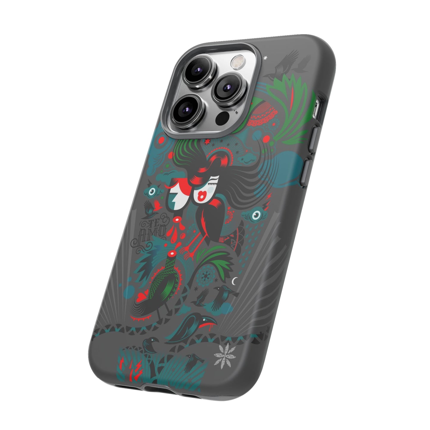 Te Amo BlackBirds - Rugged Phone Case