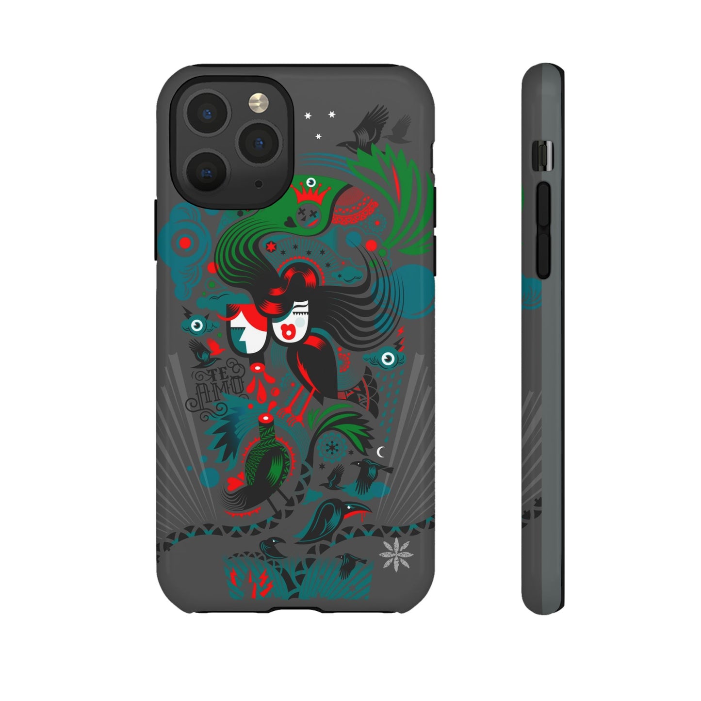 Te Amo BlackBirds - Rugged Phone Case