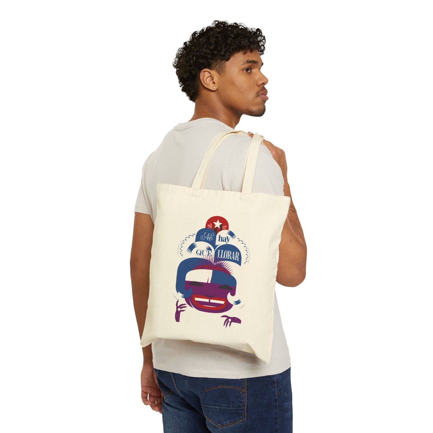 Celia Cruz Cotton Canvas Tote Bag