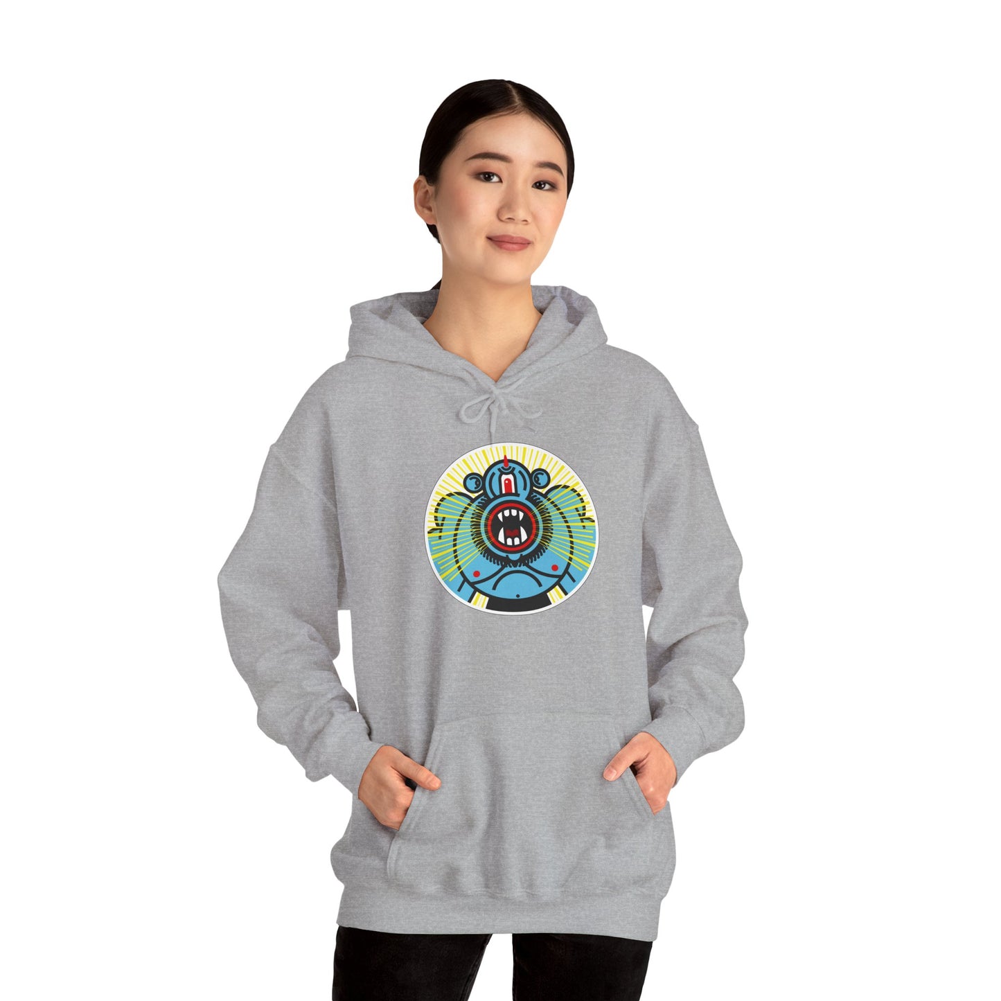 Ciclope Unisex Hoodie – Heavy Blend™ Fleece Sweatshirt with Bold Cyclops Design