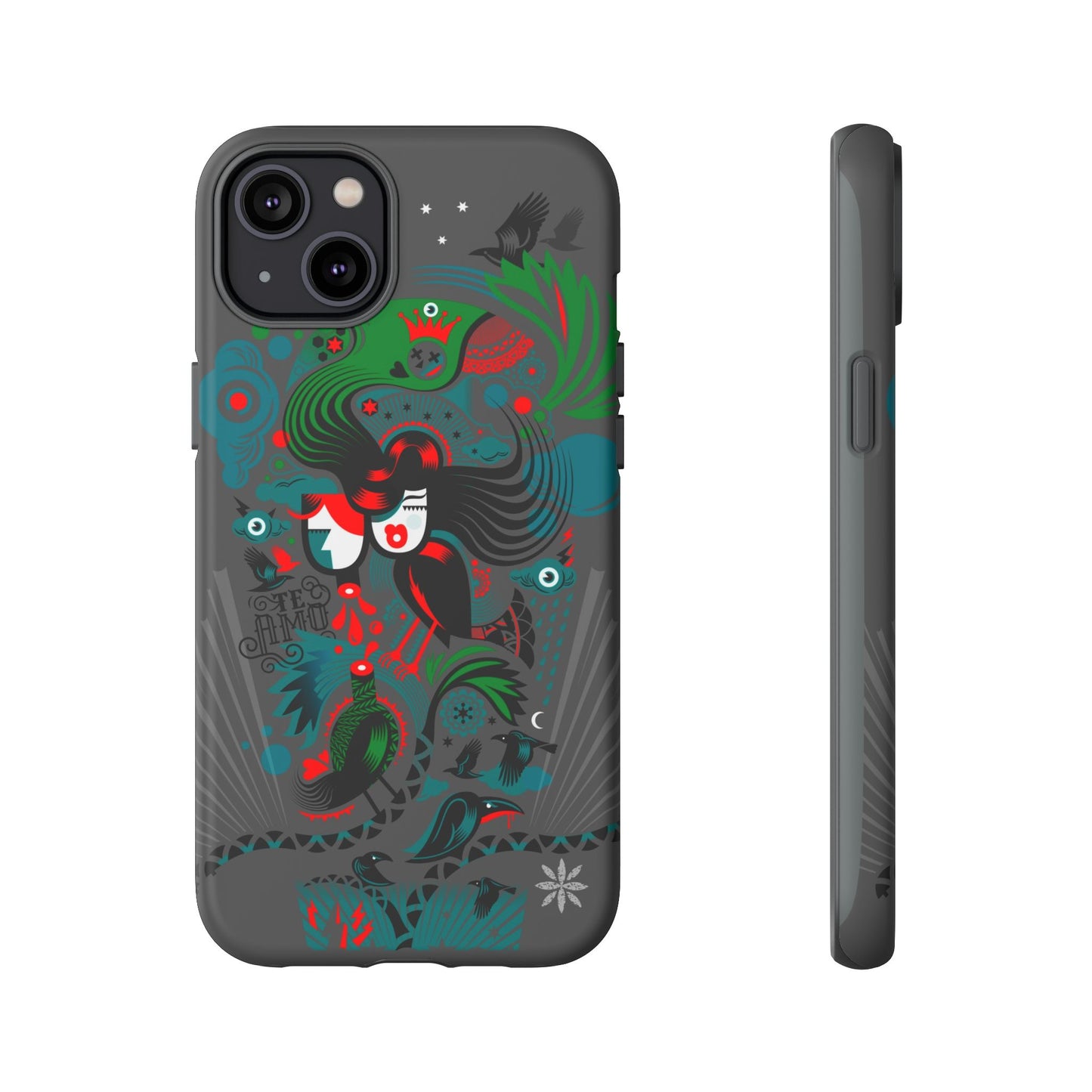 Te Amo BlackBirds - Rugged Phone Case