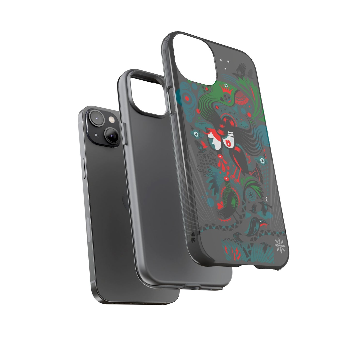 Te Amo BlackBirds - Rugged Phone Case