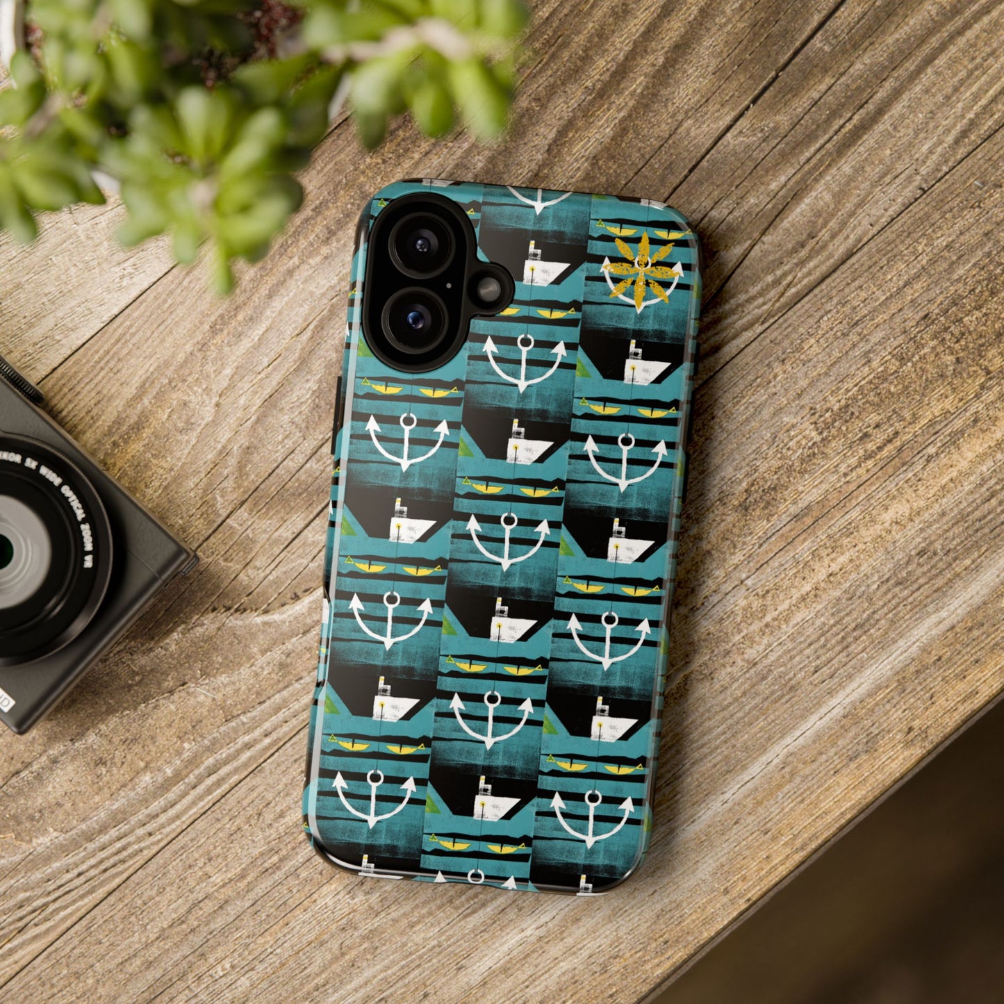 Nautical Tough Case - Waterproof Phone Cover with Marine Design