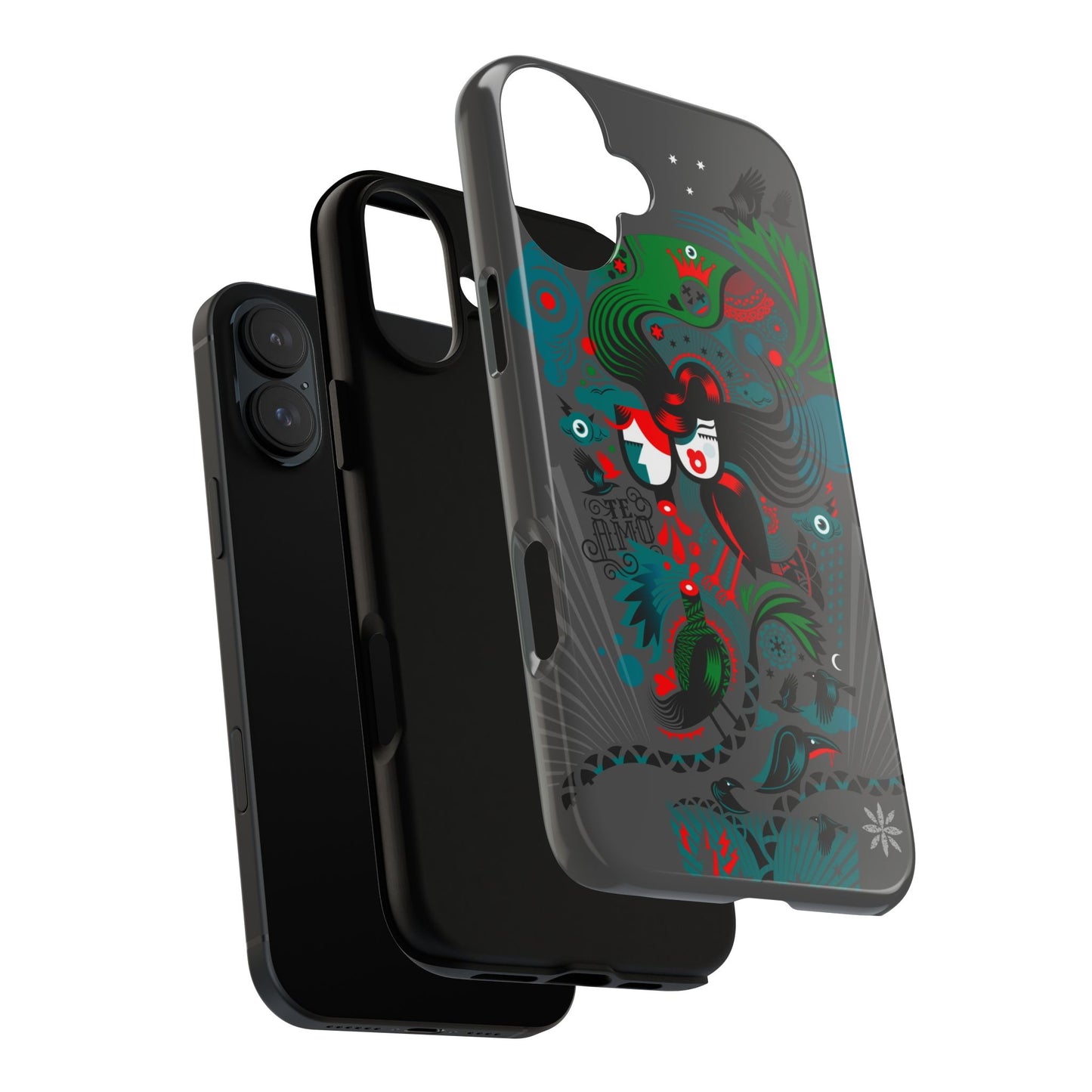 Te Amo BlackBirds - Rugged Phone Case