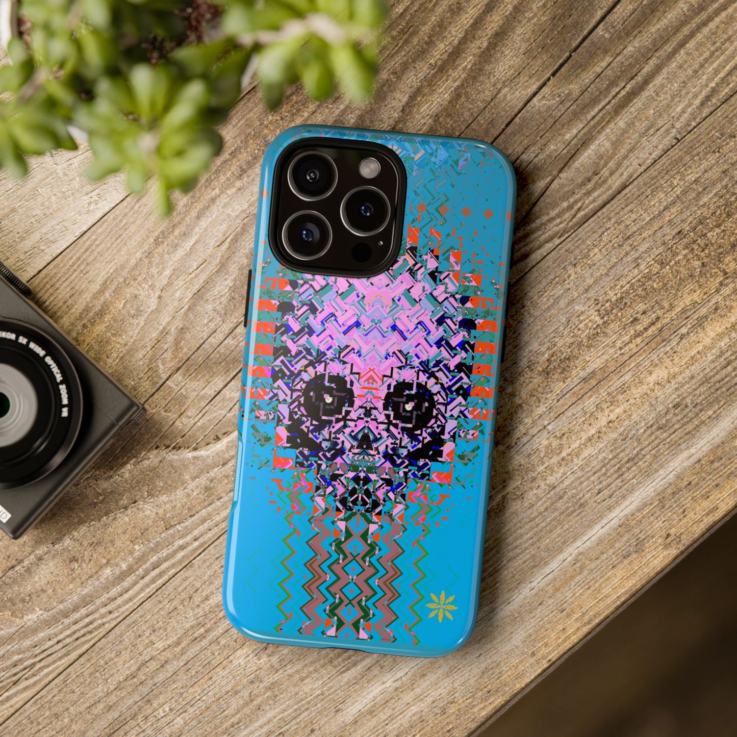 Pixel Skull - Rugged Phone Case