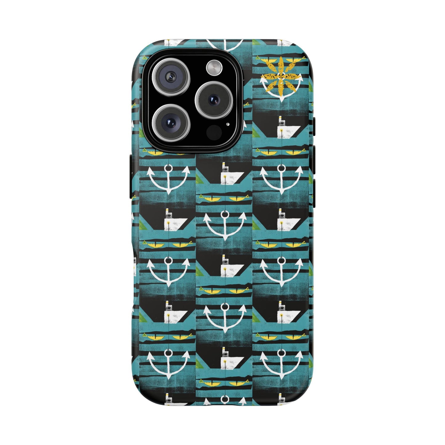 Nautical Tough Case - Waterproof Phone Cover with Marine Design