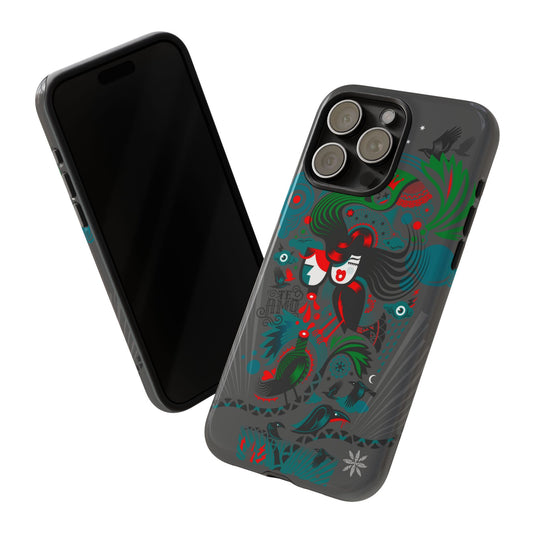 Te Amo Black Birds - Rugged Phone Case