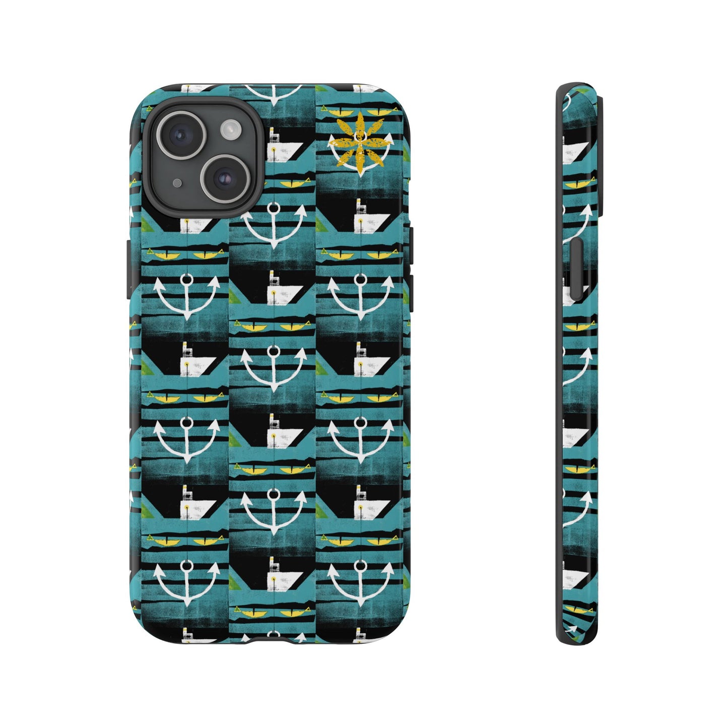 Nautical Tough Case - Waterproof Phone Cover with Marine Design