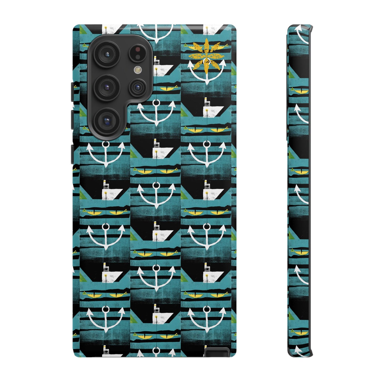 Nautical Tough Case - Waterproof Phone Cover with Marine Design